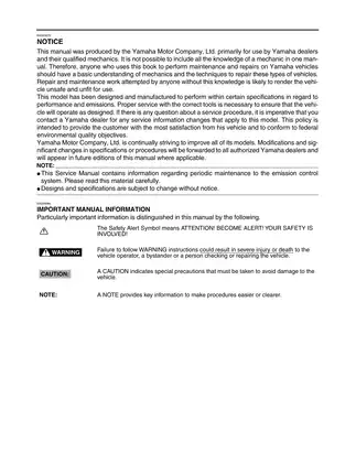 Yamaha XT250X & XT250XC 2008 Service Manual | Complete Maintenance & Repair Guide Preview image 4