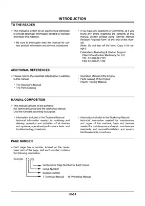 Hitachi ZAXIS Series Excavator Service Manual (KM-1LNE) Preview image 2