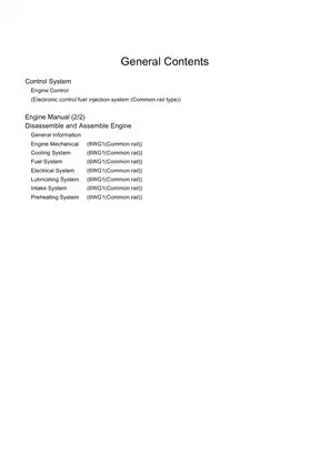 Hitachi 6WG1 Engine Control Fuel Injection System Manual Preview image 4