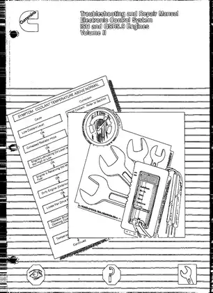 Cummins ISB QSB5.9 engine Electronic Control System troubleshooting and repair manual Preview image 1