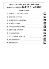 Mitsubishi K3C, K3D, K3E, K3F, K4E, K4F, K4M Factory Service Manual (P/N MD998054) – preview page 1