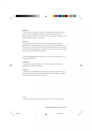 Canon iR8500 Service Manual - Comprehensive Guide to Maintenance and Repair Preview image 2