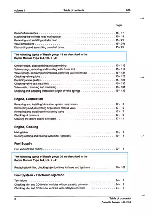 Porsche 951 workshop manual Preview image 5