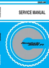 2009–2013 Daelim Roadwin 250R FI Service Manual (P/N 11200-RFZ-0000) – preview page 1