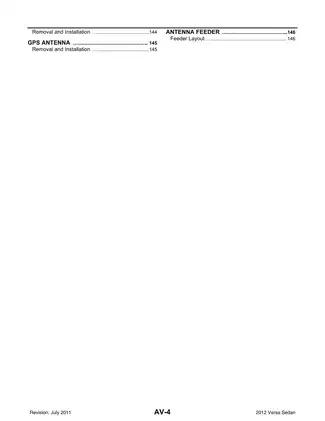 2012-2013 Nissan Versa Sedan Audio, Visual & Navigation System manual Preview image 4