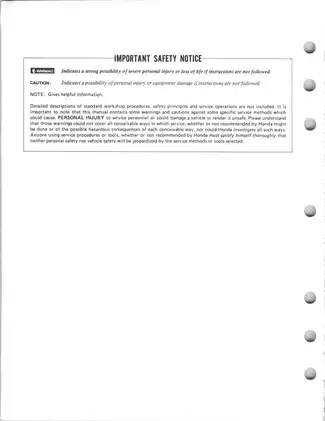 1985-1986 Honda TRX125, Fourtrax 125 ATV shop manual Preview image 2