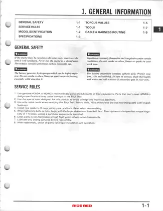 Comprehensive Honda Four Trax Repair Manual (All Models) Preview image 4