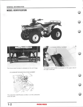 1985-1987 Honda TRX250 Fourtrax 250 ATV service manual Preview image 5