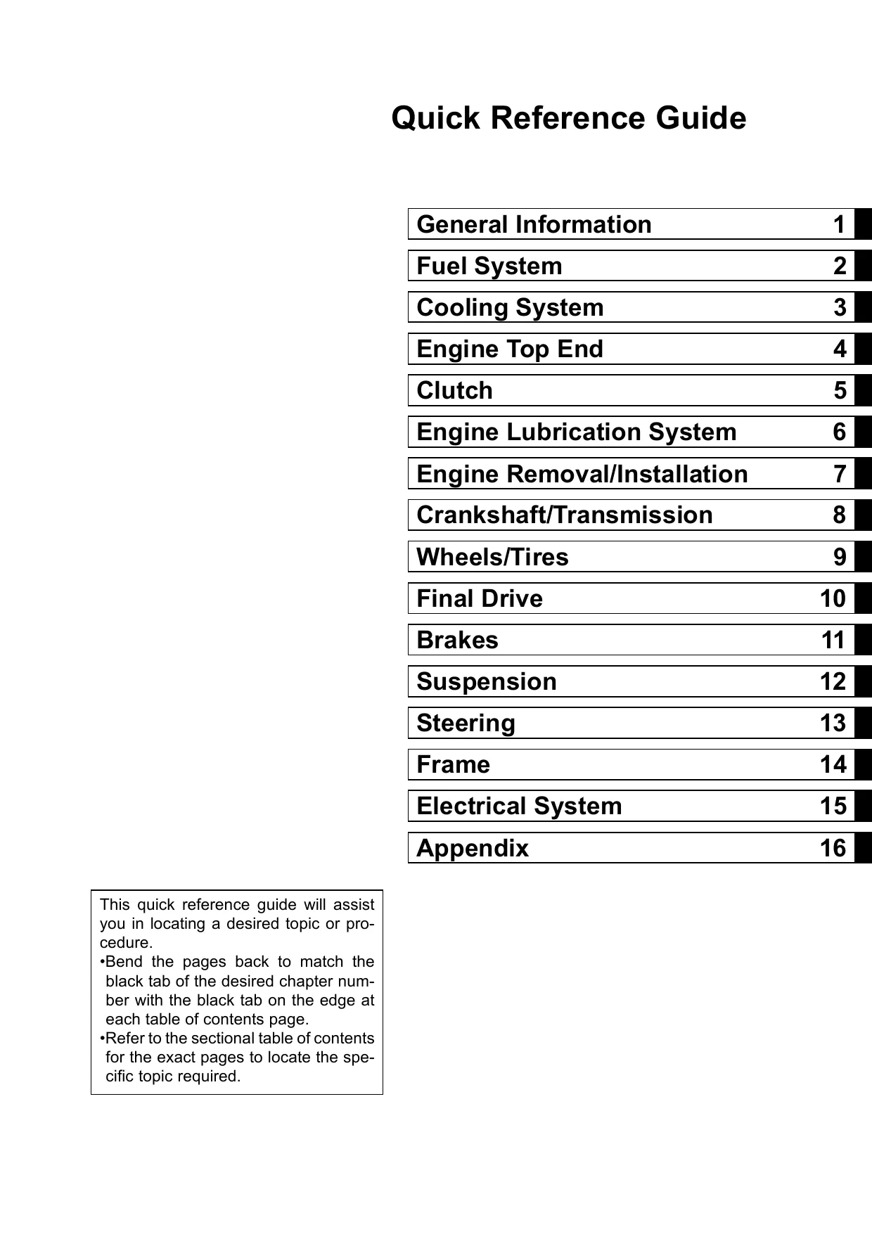 1996-2008 Kawasaki EN500, Vulcan 500 LTD repair manual Preview image 3