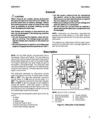 Hyster D002 S30E S40E S50E S60ES forklift repair manual Preview image 2