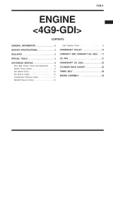 1999–2002 Mitsubishi Pajero iO QA 1.6L, 1.8L, 2.0L Service Manual (P/N CKRE00E1, PWEE9502-I) – preview page 1