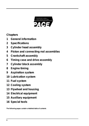 Perkins 1100 Series 4 Cylinder Diesel Engine Workshop Manual Preview image 2