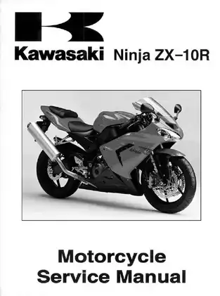 Kawasaki Ninja ZX-10R Motorcycle Service Manual