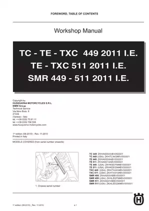 2011-2013 Husqvarna TC449, TE449, TXC449 repair manual download Preview image 3