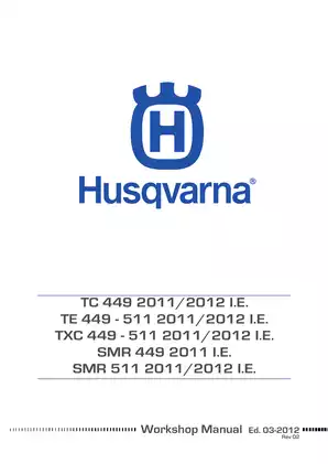 2011-2013 Husqvarna SMR449, SMR511 service manual