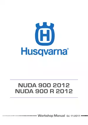 2012 Husqvarna Nuda 900, Nuda 900 R service manual Preview image 1
