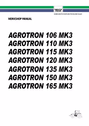 SAME Deutz-Fahr Agrotron MK3 Workshop Manual