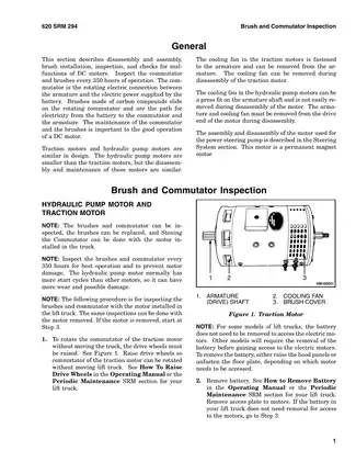 Hyster F108, E45XM, E50XM, E55XM, E60XM, E65XM forklift DC motor maintenance Preview image 3