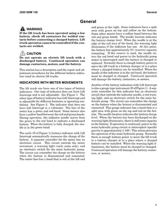 Hyster G118 R30XM2, R30XMA2, R30XMF2 forklift manual (Battery Indicators) Preview image 4