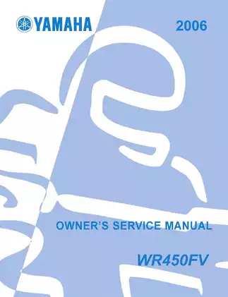Yamaha WR450F Service Manual: Complete Guide for Maintenance and Repair