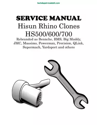Comprehensive Service Manual for Hisun Rhino UTV Models HS500/600/700
