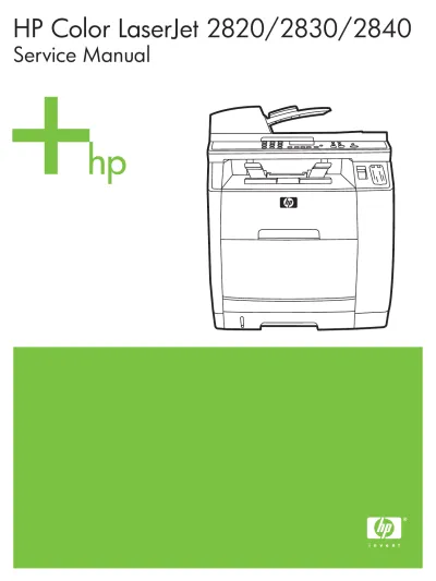HP Color LaserJet 2820/2830/2840 Service Manual 2005 (P/N Q3948-90943)