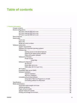 HP Color LaserJet 2820/2830/2840 All-in-One Service Manual Preview image 3