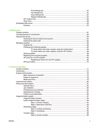 HP Color LaserJet 2820/2830/2840 All-in-One Service Manual Preview image 5