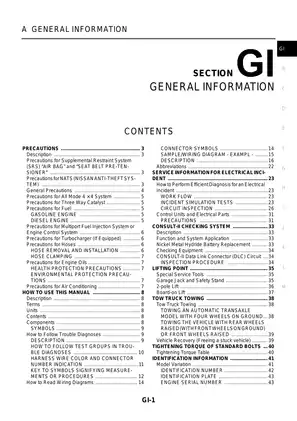 2002-2003 Nissan Model T30, X-Trail service manual Preview image 4