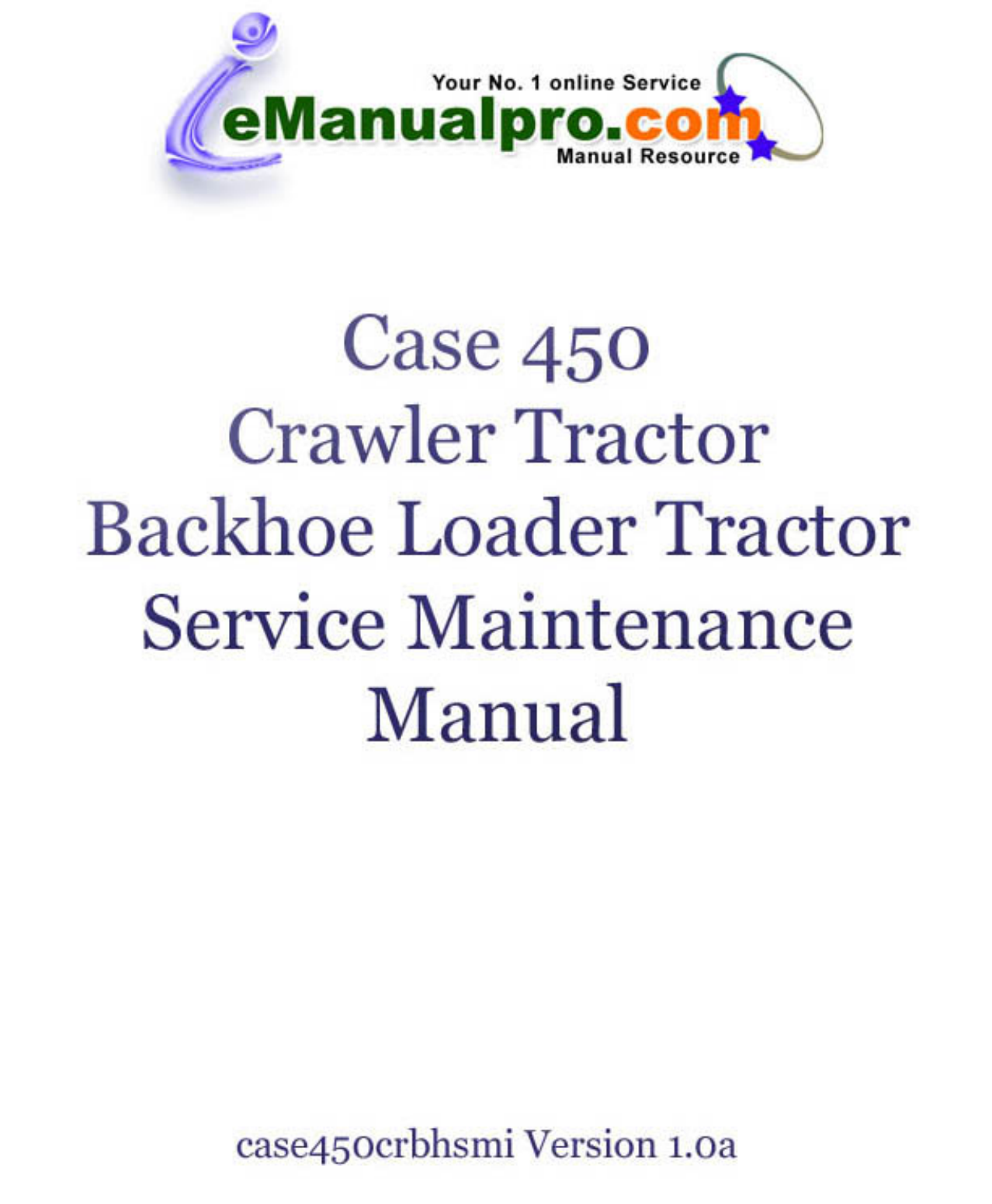 Case 450 tractor service manual Preview image 1