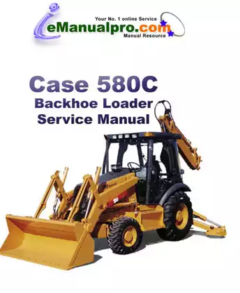 1975-1980 Case 580C backhoe loader service manual Preview image 1