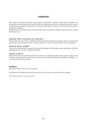 Takeuchi TB153F Compact Excavator Service Manual (Model CJ2E000) Preview image 2