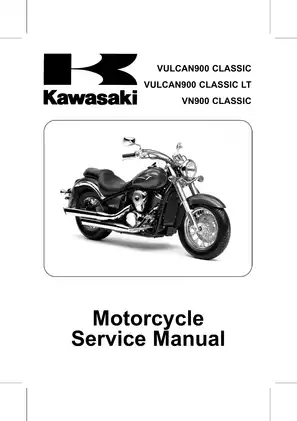 2006-2010 Kawasaki VN900 Classic, Vulcan 900 Classic, Vulcan 900 Classic LT service manual Preview image 1