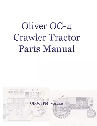 Oliver OC-4 Crawler Tractor Parts Manual (1959 Edition)