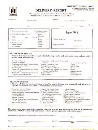 McCormick Super W-6 Tractor Service Manual & Operator's Guide Preview image 5