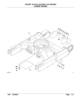 Takeuchi TB138FR excavator parts manual Preview image 4