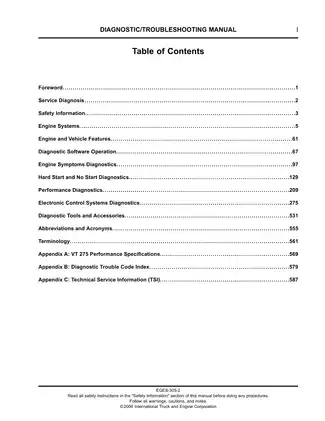 Navistar International VT275 diesel engine service manual Preview image 3