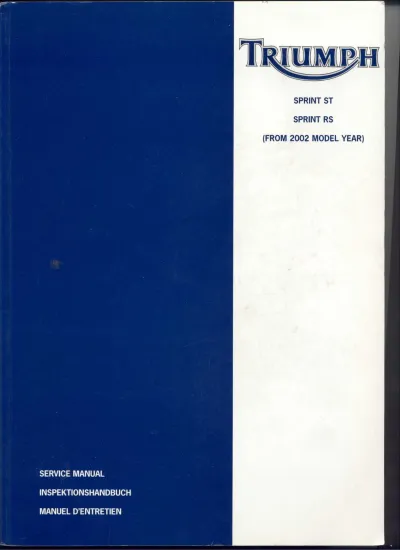 Preview: 2002–2004 Triumph Sprint ST / Sprint RS Service Manual (P/N 3851620)