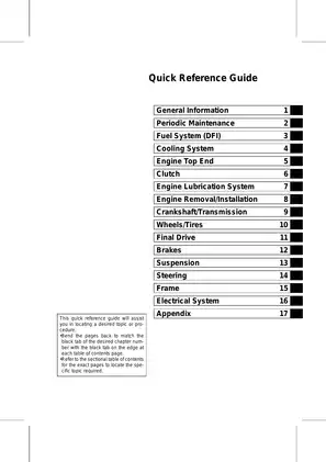 2012-2013 Kawasaki KX450, KX450F, KX450FC, KX450FD service manual Preview image 3