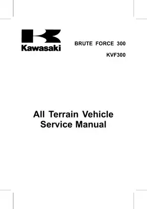 Kawasaki Brute Force 300 KVF300 Service Manual and Repair Guide Preview image 5
