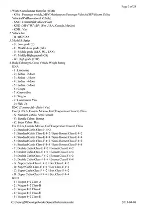 2014 Rondo G 2.0 GDI Service Manual - Comprehensive Guide for Vehicle Maintenance Preview image 3