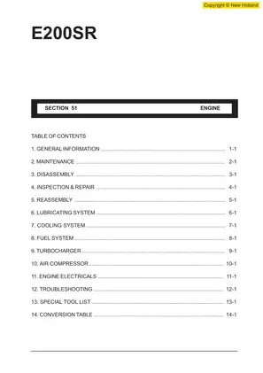 Isuzu E200SR Workshop Manual for A-4BG1/A-6BG1 Industrial Diesel Engines