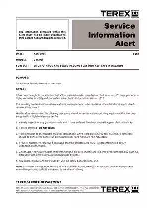 Terex TA30 Articulated Dumptruck maintenance manual Preview image 3