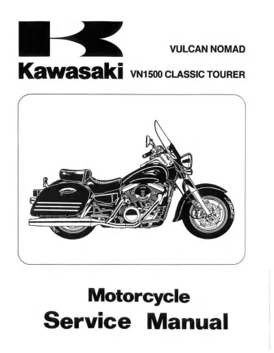 Preview: 1998–2000 Kawasaki Vulcan Nomad / VN1500 Classic Tourer Service Manual (P/N 99969-1056–03)