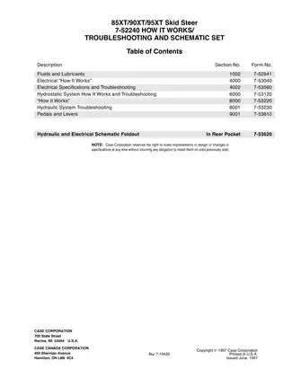 Complete Manual for Case Skid Steer 85XT, 90XT, and 95XT - Repair, Operation & Troubleshooting Guide Preview image 3