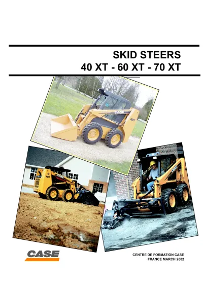 Preview: 2002 Case 40XT / 60XT / 70XT Skid Steer Service & Repair Manual (P/N C4077-90960)