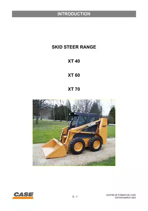 Case XT Series Skid Steer Operation & Maintenance Manual (2002) Preview image 3