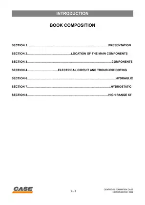 Case XT Series Skid Steer Operation & Maintenance Manual (2002) Preview image 5
