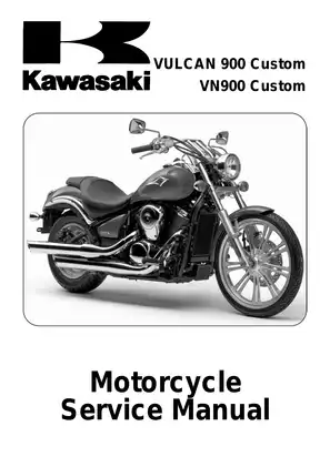 Kawasaki Vulcan 900 Custom VN900 Motorcycle Service Manual PDF
