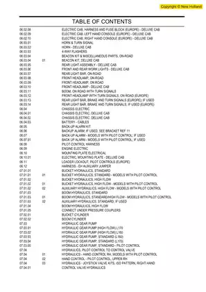 New Holland L160/L170 Skid Steer Service Manual and Parts Catalog Preview image 5